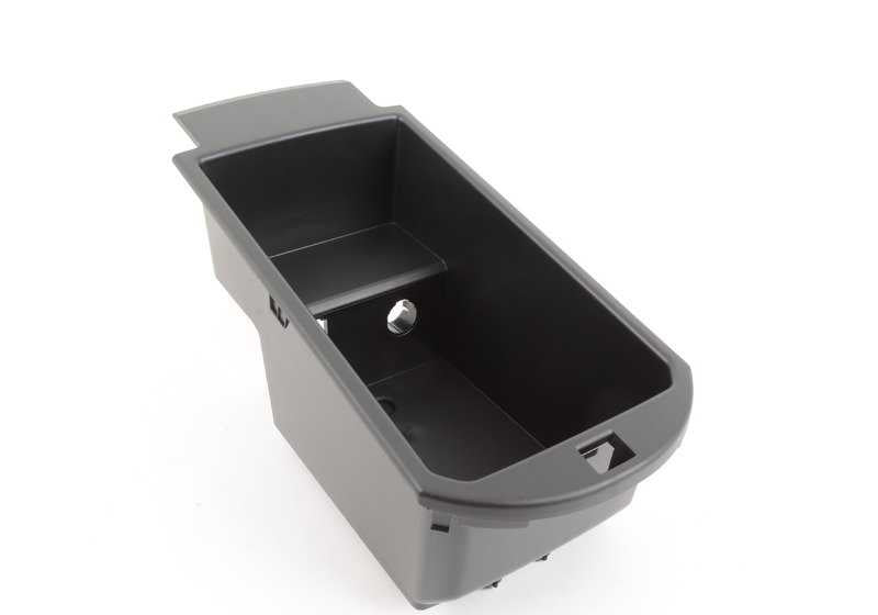 Caja organizadora reposabrazos central OEM 51169184500 para BMW X3 F25 y X4 F26. Accesorio original BMW.