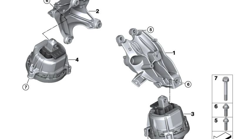 Vis de flaque pour BMW 1 F20N Series, F21N, série 2 F22, F23, G42, G87, 3 F30 Series, F31, F34, F35, G20, G21, G28, G80, série 4 F32, F33, F36, G22, G23, G26, G82, série 5 F90, G30, G31, G38, G60, série 6 F06, F12, F13N, G32, 7 F01N Series, F02, G11, G12