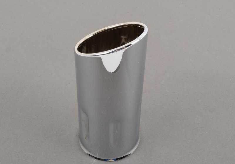 Embellecedor de escape cromado 48 mm OEM 82119401164 para BMW E34. Accesorio original BMW.