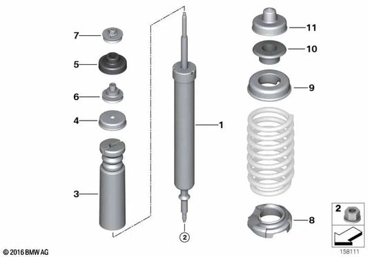 Assorbitore di shock posteriore per BMW E91, E91N (OEM 33506773627). BMW originale