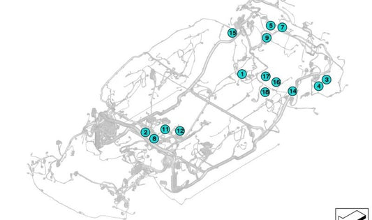 Conector eléctrico 9 pines OEM 12527570217 para BMW G20, G20N, G21, G21N, G28, G28N, G80, G80N, G81, G81N, G22, G22N, G23, G23N, G26, G26N, G82, G82N, G83, G83N, G60, G61, G68, G90, G14, G15, G16, G45, E70, F95, F95N, G05, G05N, G18, G18N, E71, F96,