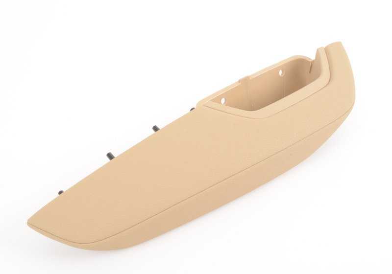Reposabrazos izquierdo beige OEM 51417246395 para BMW F25 y F26 (X3, X4). Compatible con versiones sDrive y xDrive. Original BMW.