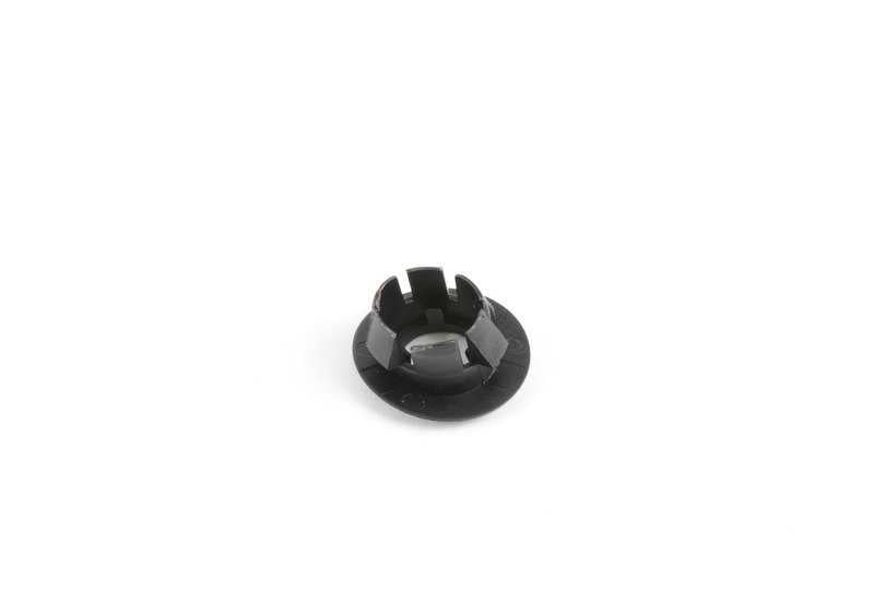 Embellecedor botón cierre puerta izquierda OEM 51416975325 para BMW E81, E82, E87, E88. Repuesto original BMW.
