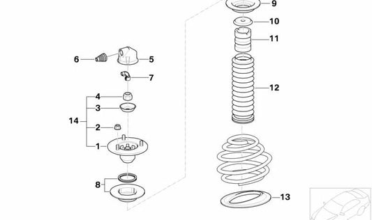 Guía de cables OEM 31321090618 para BMW E39 528i y 530d. Compatible con versiones manuales y automáticas. Original BMW.
