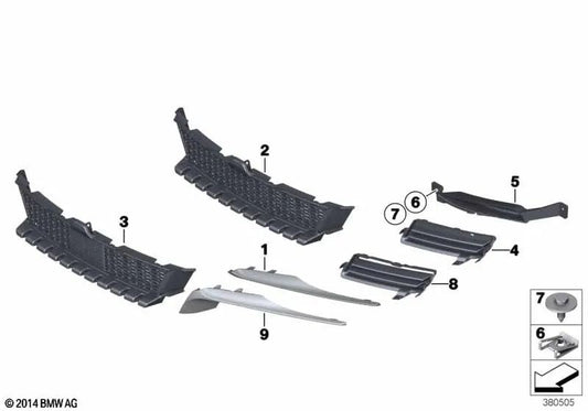 Cubierta de retrovisor derecho OEM 51117247572 para BMW Serie 6 F06, F12, F13. Original BMW.