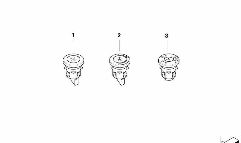 Interruptor de airbag OEM 61316937327 para MINI R50, R52, R53. Original MINI.