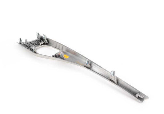 Embellecedor consola central color plata satinado OEM 51169207263 para BMW F20, F21, F22, F23. Original BMW.