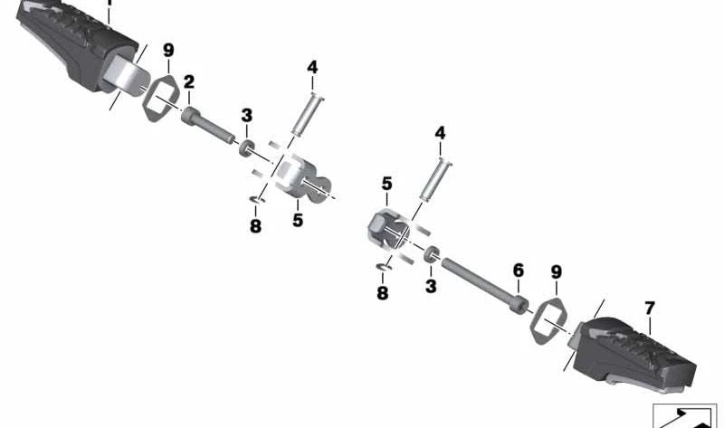 Casquillo separador OEM 46718534645 para BMW Motorrad C 600 Sport (CK18) y C 650 Sport (CK18). Original BMW Motorrad.