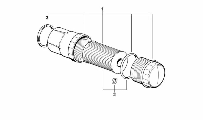 Junta de estanqueidad OEM 11421744585 para BMW E21, E30, E12, E28, E34, Z1. Original BMW.