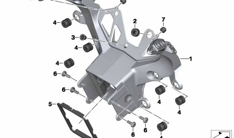 Junta OEM 46637715900 para motos BMW S 1000 RR, HP4. Original BMW Motorrad.
