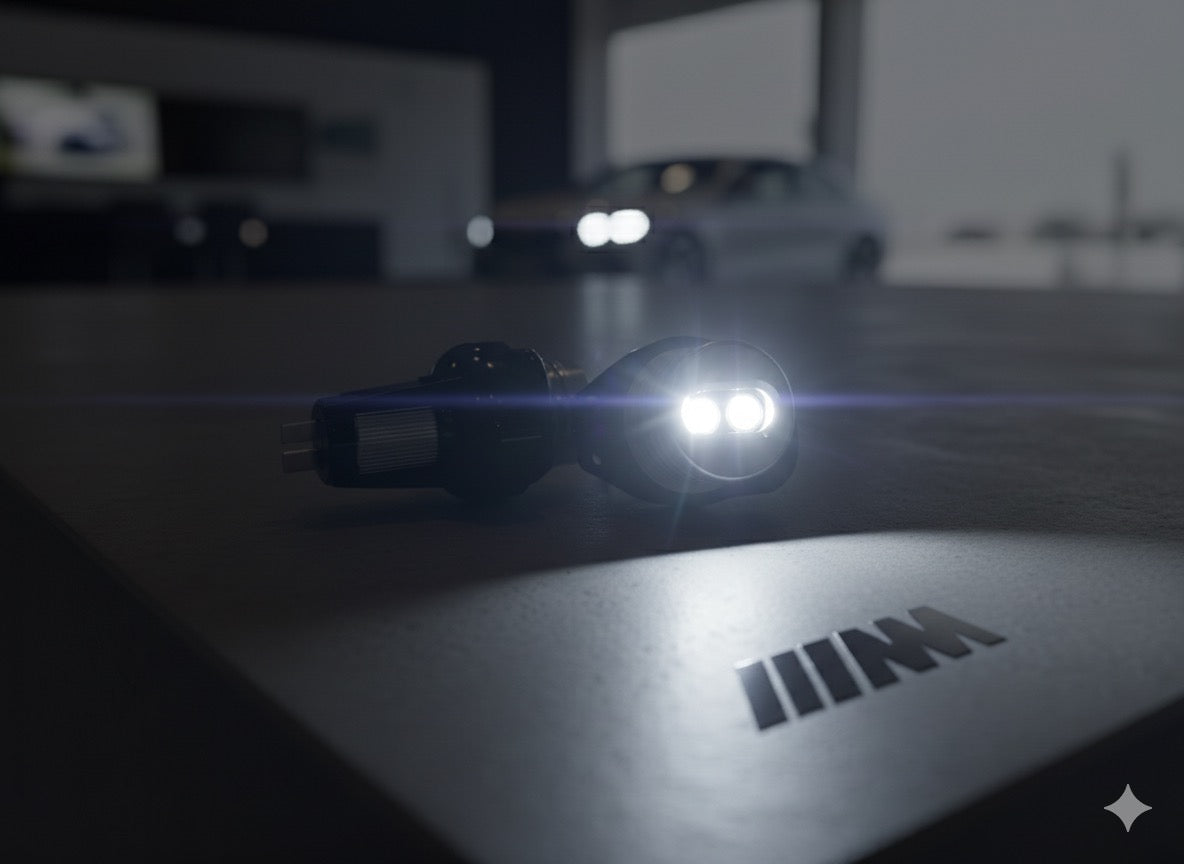 Les yeux de Turbo-LED pour BMW (ampoules H8 LED) Lumière très puissante et blanche!