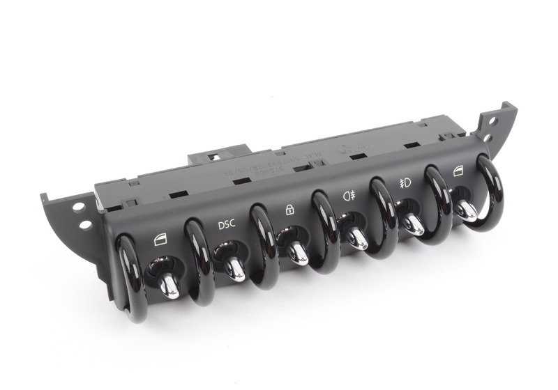 Unidad de interruptores consola central OEM 61316917993 para MINI R50, R53, Cabrio R52. Original MINI.