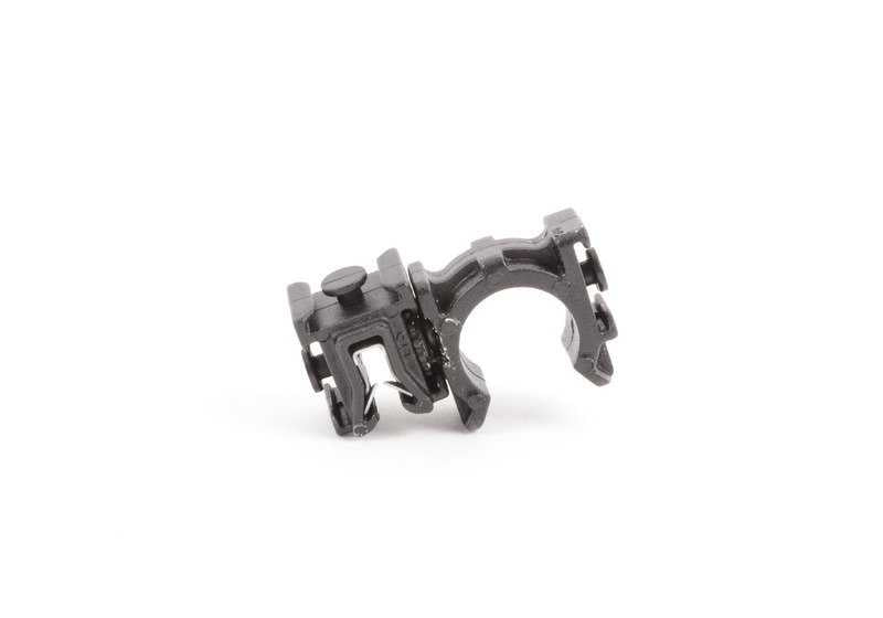 Clip de sujeción OEM 17122756252 para MINI R55, R56, R57, R58, R59. Pieza del sistema de conducción del refrigerante. Compatible con versiones Cooper D y Cooper S. Original MINI.