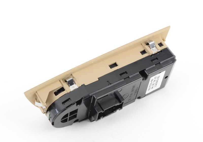 Interruptor elevalunas eléctrico beige lado conductor OEM 61319217331 para BMW E90 {316d, 316i} compatible con modelos de 2005 a 2011. Repuesto original BMW.