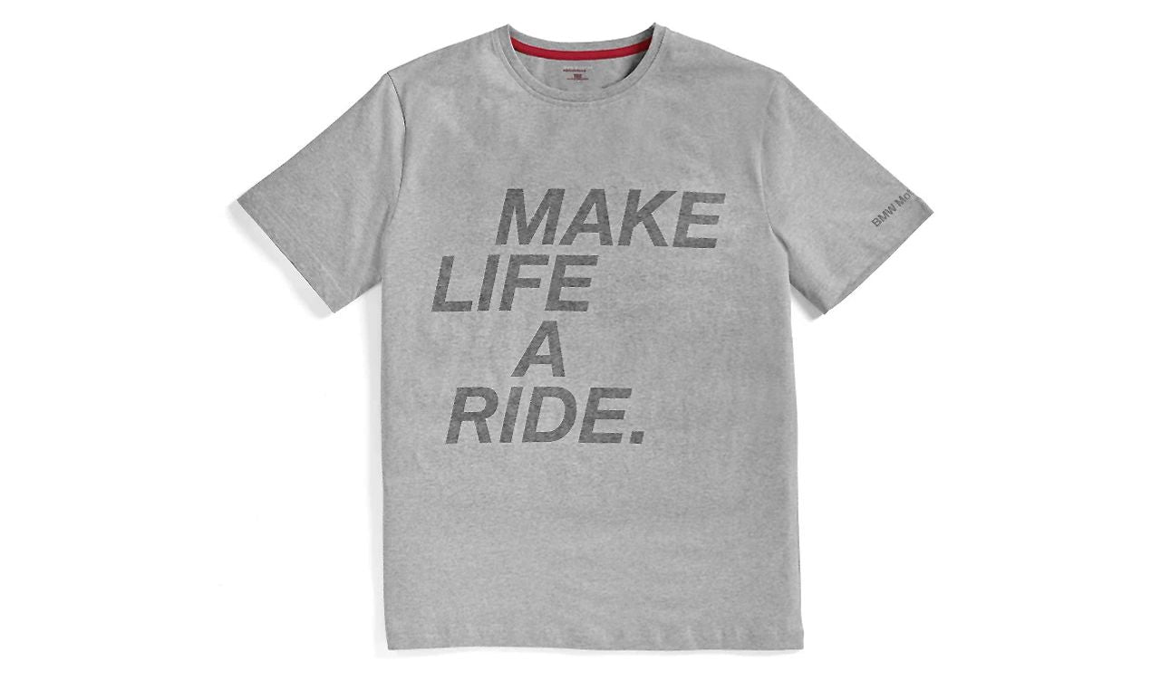 Camiseta Tour Unissex tamanho XXL cor cinza claro melange OEM 76239445526 para BMW. Originais BMW Motorrad.