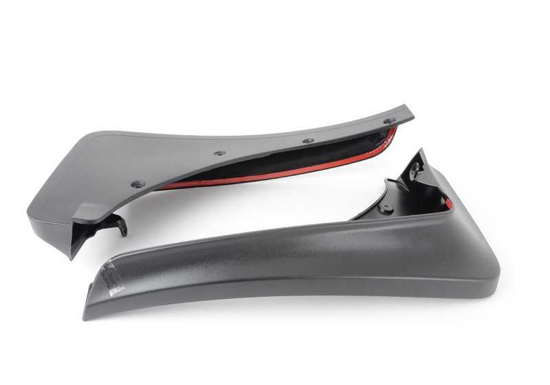 Guardabarros delanteros negros para llantas de 20" OEM 82162302409 para BMW X5 F15 (sin paquete M ni aerodinámico). Protegen contra barro y grava. Original BMW.