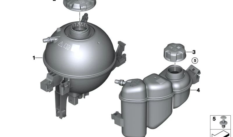 OEM -Kältemittel -Expansionsablagerung 17139454333 für BMW G60, G61, G68, G70. Kompatibel mit 5 Serien und 7er. Originaler BMW -Ersatz.