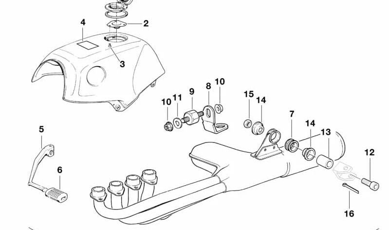Tornillo cortante M4X8 OEM 07119918519 para BMW K75, K1, K100, K1100... y más. Original BMW Motorrad.