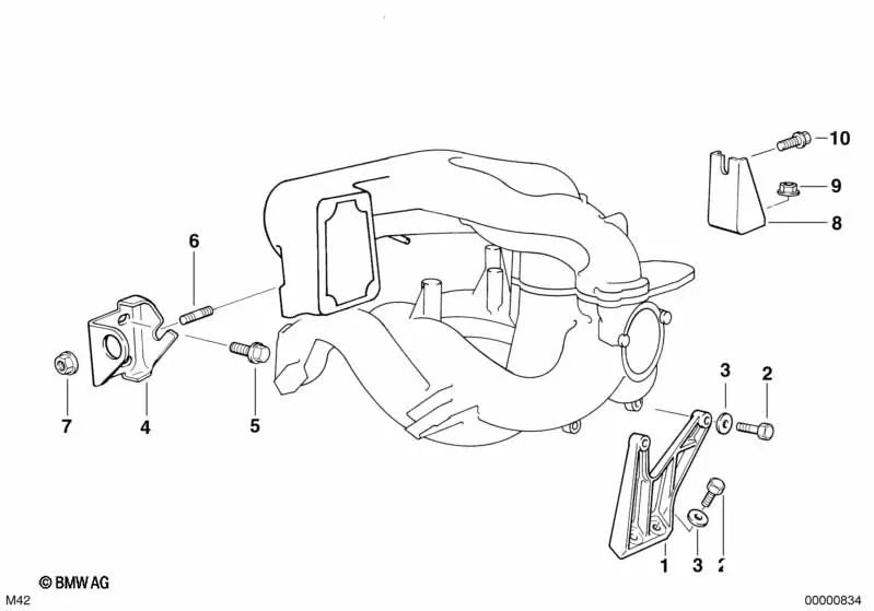 Suporte OEM 11611247496 para BMW Série 3 E36, Série 5 E34, Z3 E36... e muito mais. BMW genuíno.