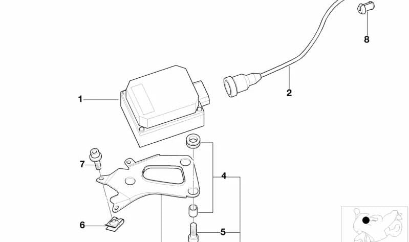 Cable Bowden acelerador OEM 32731465287 para motos BMW K1200LT, K1200RS. Original BMW Motorrad.