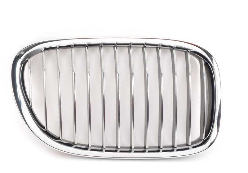 Rejilla decorativa frontal derecha OEM 51117184152 para BMW F01, F02, F04. Original BMW.