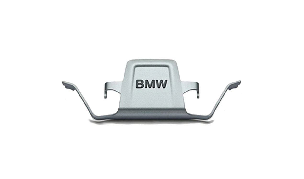 Clip muelle diseño freno trasero con logo BMW OEM 34216860103 para BMW F30, F31, F32, F33, F34, F36. Pieza original BMW.