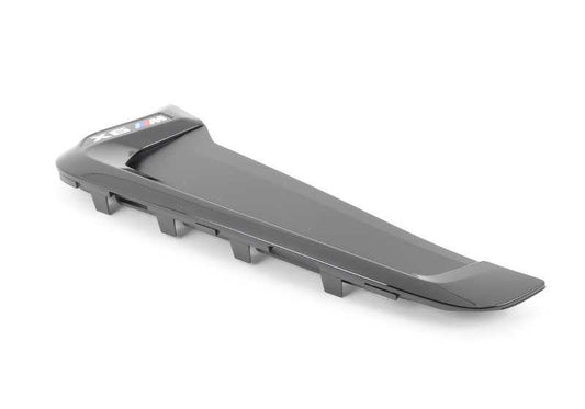 Embelezeiro M Desempenho Entrada de ar frontal esquerda OEM 51712354933 Para competição BMW F86 X6 M. Melhoria estética lateral em preto brilhante. BMW original.