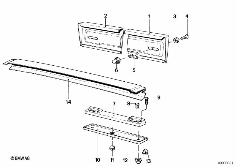 Porca sextavada autotravante M6 OEM 51417053138 para BMW E30, E36, E46, E39, X5, X6, MINI R56, R60... e muito mais. BMW e MINI originais.