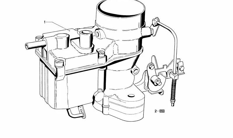 Kit de reparación carburador OEM 13111289074 para BMW E12. Original BMW.