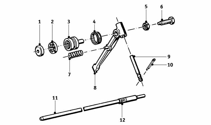 Lavora de vedação OEM 21521020109 para BMW Motorrad R50. BMW Motorrad original.