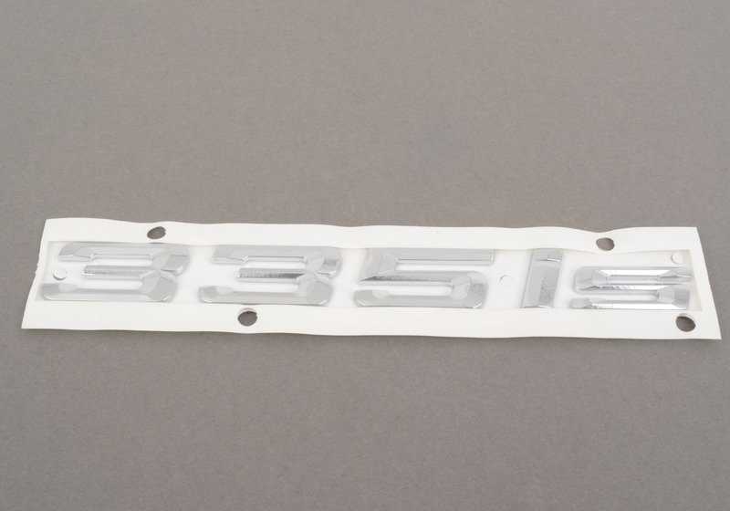 Emblema adhesivo trasero "335is" OEM 51147364378 para BMW Serie 3 E92 LCI, E93 LCI. Original BMW.