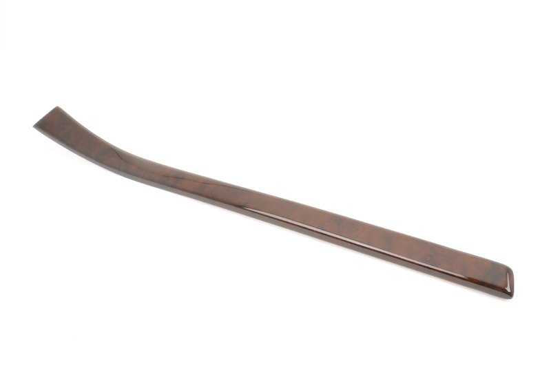 Moldura de madera puerta delantera izquierda OEM 51418200711 para BMW E39. Original BMW.