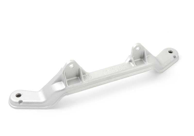 Soporte central del escape OEM 18321702668 para BMW E34 540i y BMW E31 840i. Original BMW.