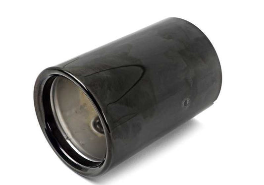Embellecedor de tubo de escape trasero negro OEM 18307849341 para BMW Serie 5 M5 F10, Serie 6 M6 F06, F12, F13... y más. Original BMW.