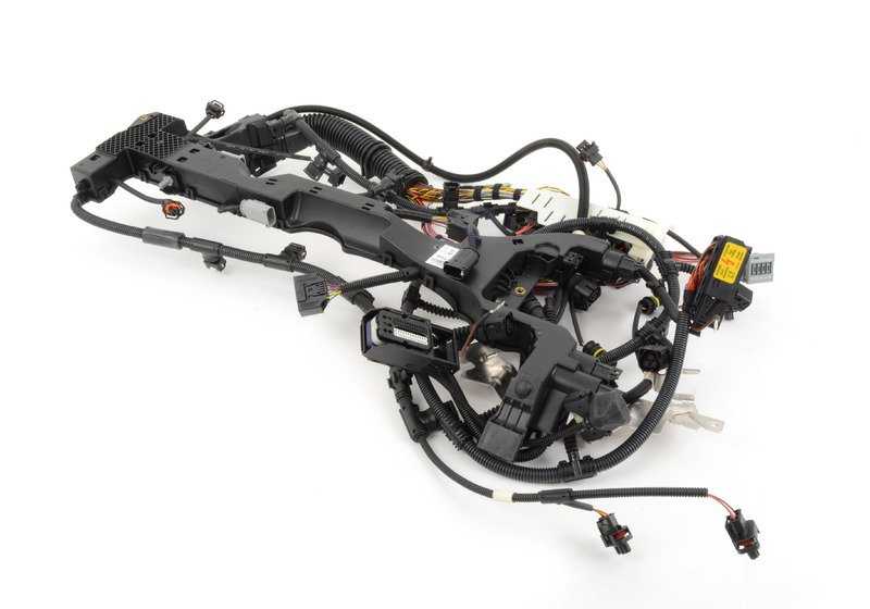 Engine wiring harness for BMW E60, E61N, E63, E64 (OEM 12517838823). Original BMW