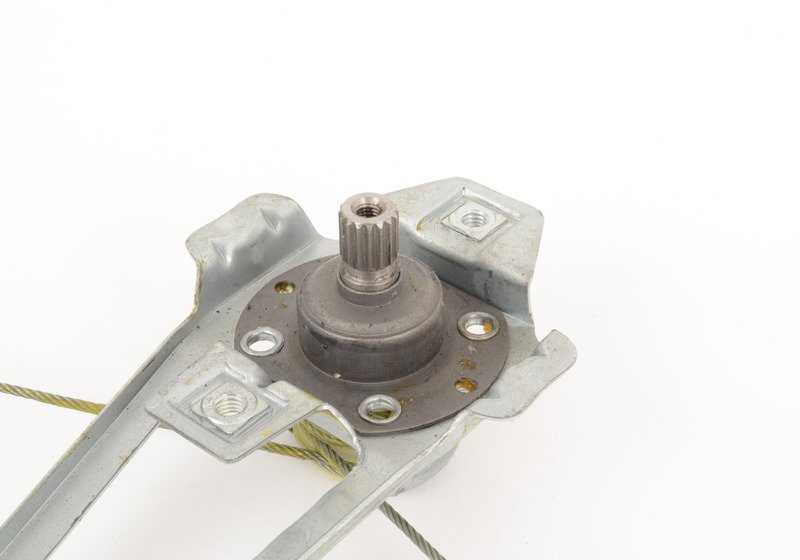 Levantavidrios trasero izquierdo para BMW E30 (OEM 51341935635). Original BMW