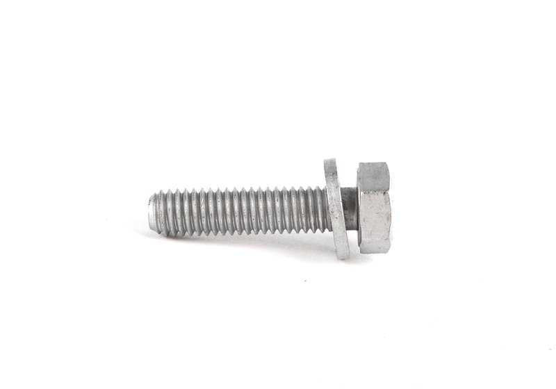 Tornillo hexagonal con arandela M6x25 OEM 11121736603 para BMW E31, E32, E34, E38, E39, E52, E53. Original BMW.