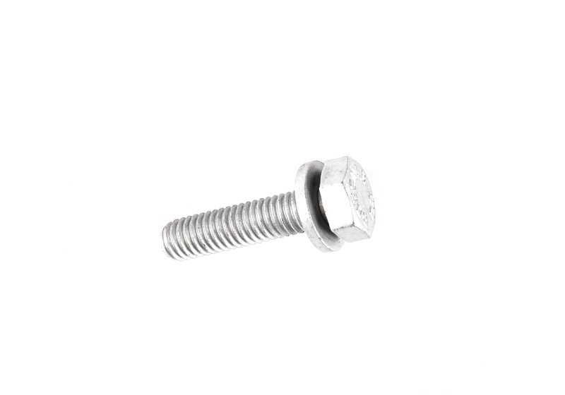 Tornillo hexagonal con arandela M6x25 OEM 11121736603 para BMW E31, E32, E34, E38, E39, E52, E53. Original BMW.