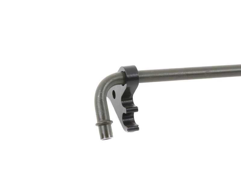 Tubería de retorno del radiador de aceite OEM 17227508029 para BMW E65 y E66 735i, 745i, 735Li, 745Li con motor N62. Original BMW.
