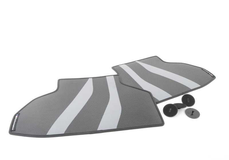 Alfombrillas traseras M Performance OEM 51472365223 para BMW X6 F16, X6 M F86 (2013-2019). Original BMW.