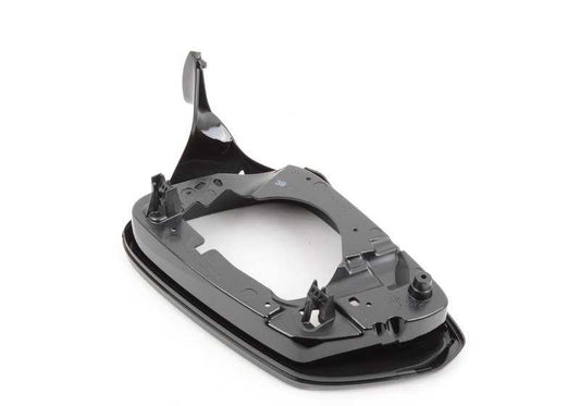 Soporte derecho de retrovisor exterior Shadow Line OEM 51167308646 para BMW F07, F10, F11, F06, F12, F13, F01, F02. Compatible con múltiples versiones de Serie 5, 6 y 7. Original BMW.