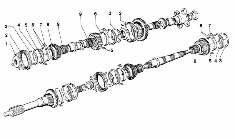 Engranaje 2ª marcha OEM 23221200775 para BMW E12. Repuesto original BMW.