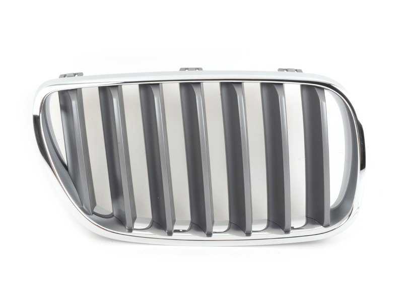 Rejilla de adorno delantera derecha GRAPHITMETALLIC OEM 51113420092 para BMW X3 E83 LCI (02/2006 - 08/2010). Original BMW.
