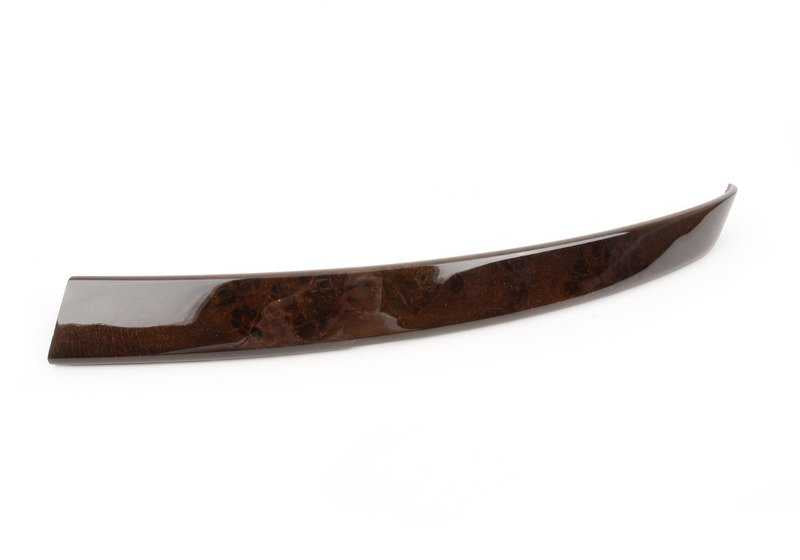 Moldura madera veta de álamo delantera derecha OEM 51416959334 para BMW Serie 5 E60, E61. Original BMW.