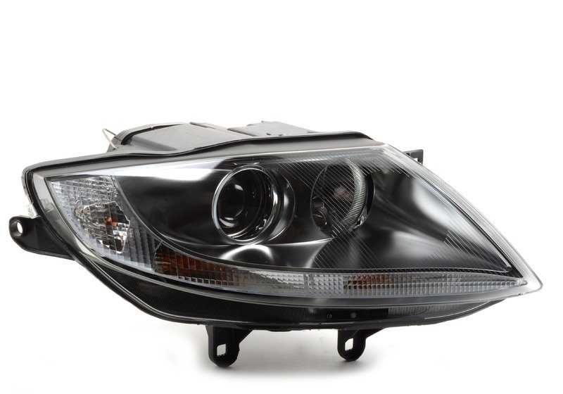 Faro delantero derecho Bi-Xenón con acabado en cromado OEM 63127165720 para BMW Z4 E85. Original BMW.