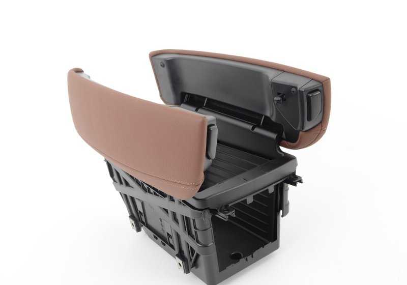 Reposabrazos central delantero de cuero OEM 51169285084 para BMW F15, F16. Original BMW.