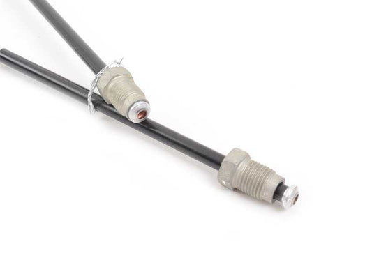 Tubo de freno original OEM 34326755664 para BMW E34, E36, Z3. Compatible con sistemas ABS y ASC+T. Conexión M10/M10, longitud 2368mm. Recambio original BMW.