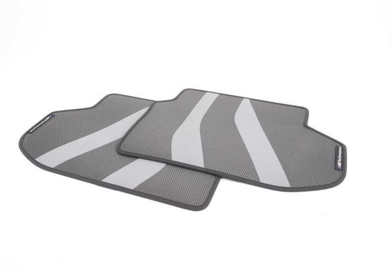 Alfombrillas M Performance traseras OEM 51472365219 para BMW Serie 5 F10, F11, F11 LCI, F10 LCI. Original BMW.