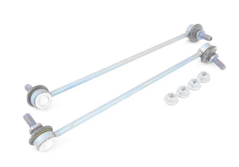 Kit de reparación bieletas delanteras OEM 31352318481 para MINI R50, R52, R53, R55, R56, R57, R58, R59. Incluye 2 bieletas y 4 tuercas. Original MINI.