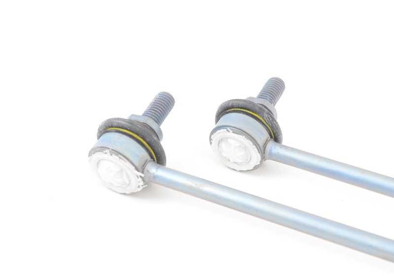 Kit de reparación bieletas delanteras OEM 31352318481 para MINI R50, R52, R53, R55, R56, R57, R58, R59. Incluye 2 bieletas y 4 tuercas. Original MINI.
